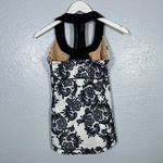 Lululemon  Women 8 Black White Laceflage Scoop Neck Tank Racerback Yoga Athletic Photo 3