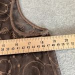 Vitrin Design Lace Vest Womens Large Brown Whimsical Floral Fall Hippie Boho Photo 10