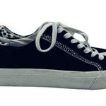 Madewell  "Sidewalk" Sneakers Shoes Spotted Calf Hair Trim Casual Shoes 7.5 Black Photo 0