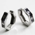 7mm Small Tiny Hoop Earrings for Men Women Streetwear Unisex Style Silver Photo 3