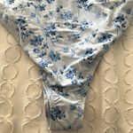 A pea in the pod Maternity Blue Floral Ruffle One Piece Swimsuit SZ XS Photo 2