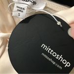 Mittoshop Short-Sleeve Hoodie, Cream, Ivory, Size S Photo 4