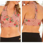 Matilda Jane  Pink Floral Lace Lovely Rita Bralette, XS Photo 1