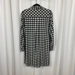 J.Jill Black&White Gingham Tunic Shift Dress Sz.M Black Size M Photo 9