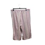 Westport  Tribal Print Cropped Pull-On Pants White Size 2X Coastal Boho Beach Photo 8
