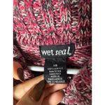 Wet Seal Vintage Y2K  Pink Marled Short Sleeve Knit Sweater Top XS Photo 4