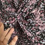 ZARA  Sheer Floral Cropped Blouse, Size Small Photo 5