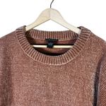 Chelsea & Theodore Chenille Knit Sweater Womens M Brown Cozy Neutral Clean Girl Size M Photo 3