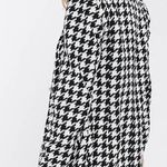 River Island NWT BLAZER WITH CONTRAST COLLAR IN MONO HOUNDSTOOTH-BLACK sz 10 Photo 4