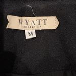 Wyatt  Collection vintage wool vegan leather open ha jet M black Photo 3