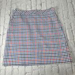 Talbots  Gingham Plaid A-Line Skirt size 10 NEW Red Navy Blue Black White Photo 2