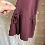 J.Crew Women’s 100% Merino Wool V-Neck Bell Sleeve Sweater S Burgundy Photo 2