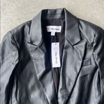 The Drop Women’s Black Anouk Faux Leather Blazer NEW Sz XXS Photo 1
