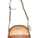 Anne Klein Tan Cork Triple Compartment Crossbody Purse Photo 0