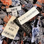 Bar III XX-Small Top Floral Sleeveless Keyhole Neck Lightweight Semi-Sheer New Photo 5