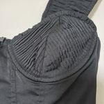 Lulus Perfected Aesthetic Black Satin Ruffled Bustier Mini Dress Size S Photo 8