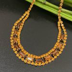 Vintage 50’s Mid Century Modern Topaz Amber Citrine Gold Photo 1