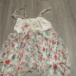 Floral Lace Chemise White Size M Photo 0