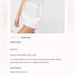 Free People  Runaway Love studded mini skirt stretch cotton 8 NWT Photo 1