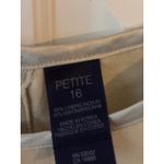 Liz Claiborne  Lizsport Petite Linen Blend Floral Leaf Print Dress Womens 16 Photo 3