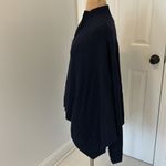 Evelyn Grace Cashmere Quarter Zip Navy Poncho Size undefined Photo 4