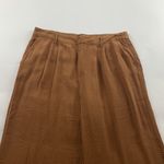 A New Day Clay Brown Crinkle High Rise Wide Leg Summer Trouser Pant 16 Photo 1