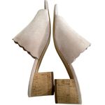 Kate Spade Blythe Blush Pink Suede Cork Heel Slip On Mule Photo 3