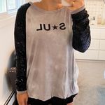SoulCycle NWT  Gray Tie Dye Sequins Long Sleeve Photo 0