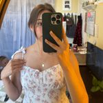 Hollister White & Pink Floral Sundress Photo 1