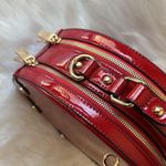 Women's Patent Leather Top Handle Purse Elegant Handbag Red Photo 1