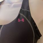 Under Armour  HeatGear Amour Black Gray Bra Racerback 34C Photo 4
