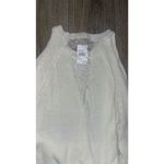 Lush Clothing Lush Cream Cold Shoulder Sweater Dress Small Distressed Photo 6