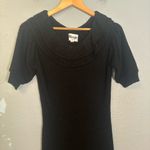Rouje Paris Javier Sweater Mini Dress Black Size 4 Classic Minimalist Party Photo 6