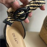 On 34th Women's Nihari Knot Wedge Sandals nwt Black Size 9 Photo 4