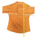Free People NWOT  Sunday Afternoon Striped Orange Cutout Top Size XL Photo 5