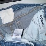 Mother The Tomcat Roller in Pretty Is As Pretty Does size 31 Jeans Wide Leg Blue Photo 7