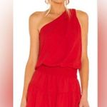 Revolve Krissa Red One-Shoulder Dress Photo 0