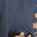 Boston Proper  PAISLEY SCROLL BELTED PULL ON CROP PANT NAVY BOHO XS Photo 4