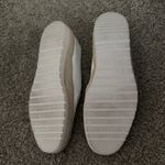 Women's White Leather Espadrille Slip Photo 3