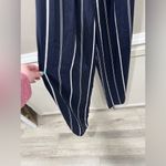 Forever 21 2/$15  Blue Striped Jumpsuit Photo 2