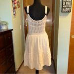 Gilli cream crocheted sleeveless cotton midi dress L boho cottagecore western Size L Photo 2
