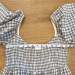 MABLE Gingham Smocked Dress sz Small Cottagecore Blue Photo 6