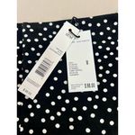 T Tahari Midi Pencil Skirt Size M Black White Polka Dot Slit Leg Tummy Control Photo 6