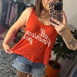 Wildfox All American Girl Scoop Neck Tank Top Red Size Small Photo 3