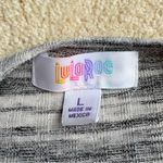 LuLaRoe Gray and White Patterned Cardigan Photo 3