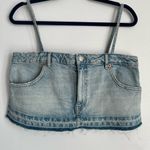 ZARA  Denim Skirt Strappy Crop Tank Top ( M ) Photo 2