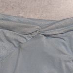 l*space NWT L* Shimmer Sky Blue High-Waisted Twist Front Bikini Bottom Size L Photo 1