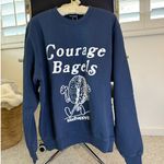 Madhappy  Courage Bagels collab drop Sweatshirt XS – Rare Sold-out Grailed Photo 1