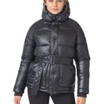 Toboggan Canada Mia Puffer Belted Coat with Removable Hood Black Size XL NWT Photo 15