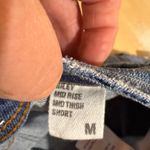 Eunina  Blue Distressed Jean Shorts Photo 4